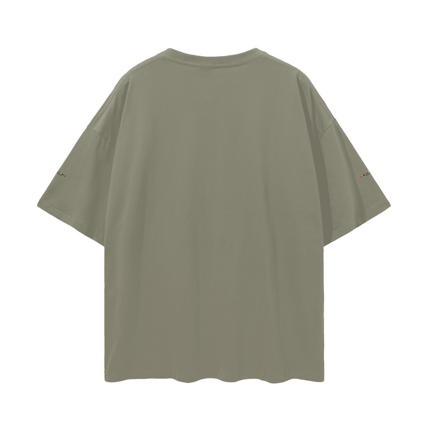 Green t-shirt on a white background