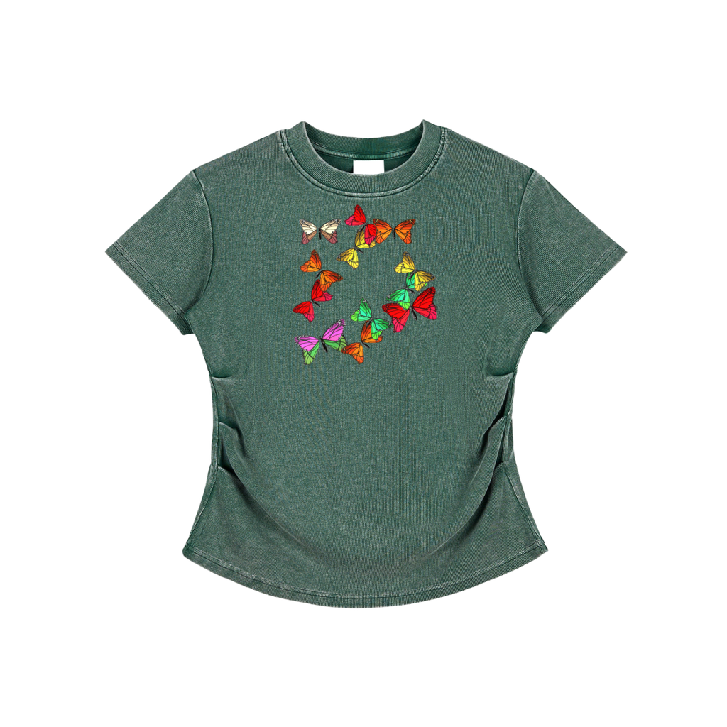 Another Sunday Vintage Washed Bodycon Tee