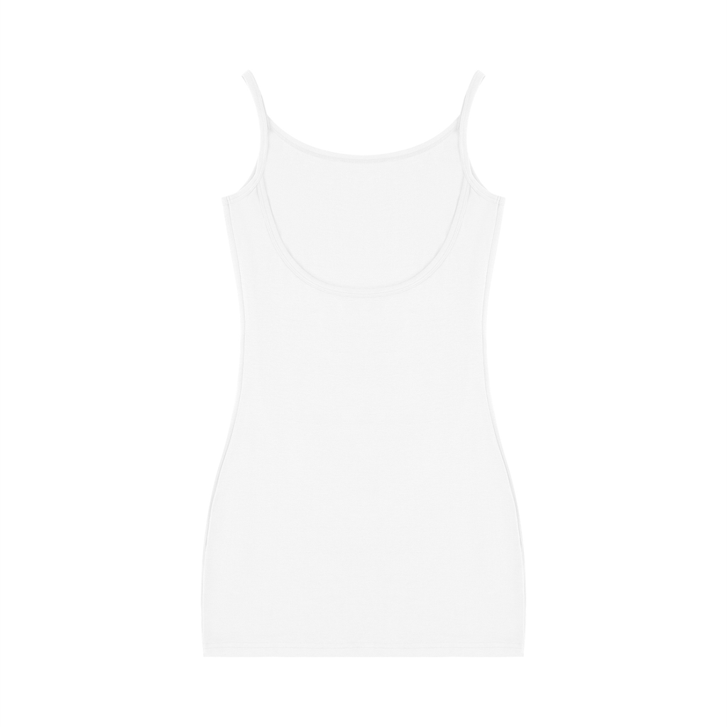 White tank top on a white background