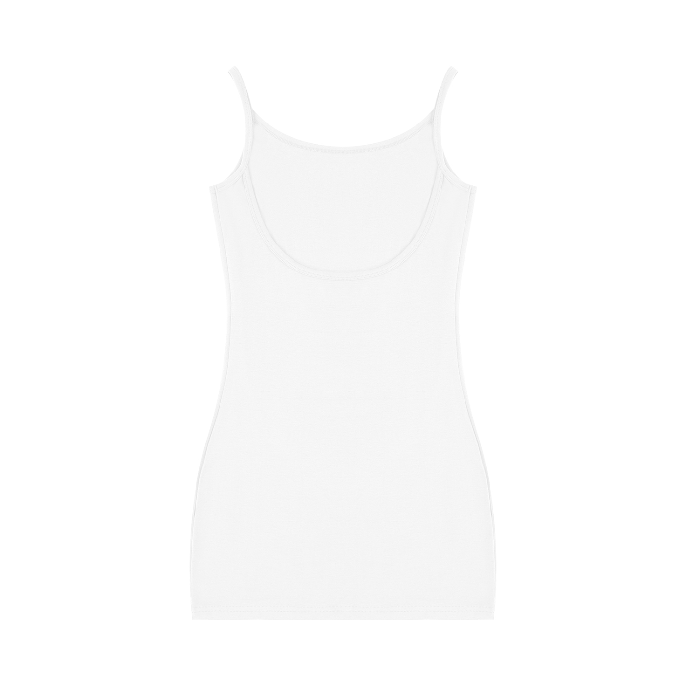 White tank top on a white background