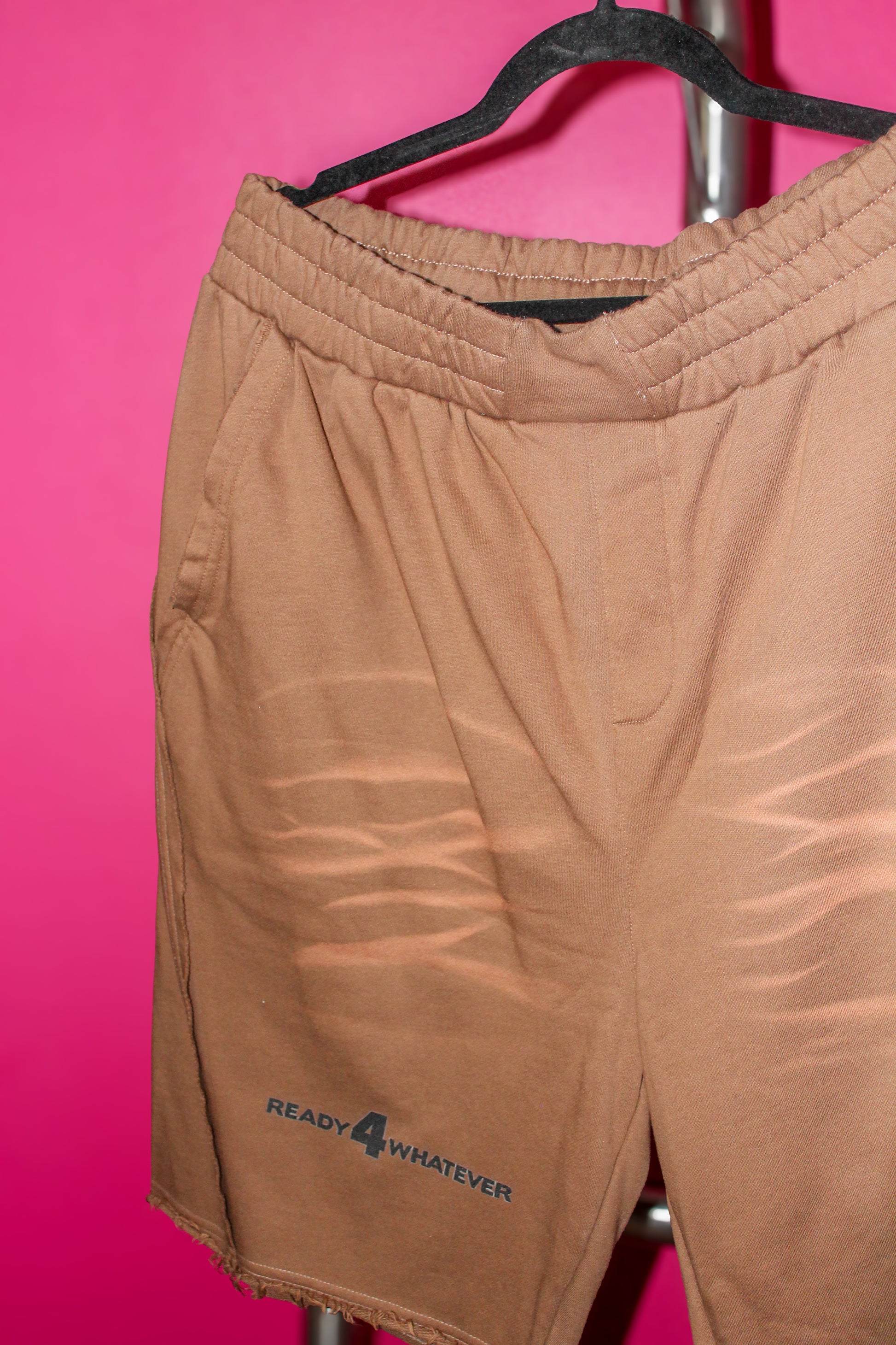 Heavyweight  Vintage Washed  Ivory Tiger Stripes Short Pants