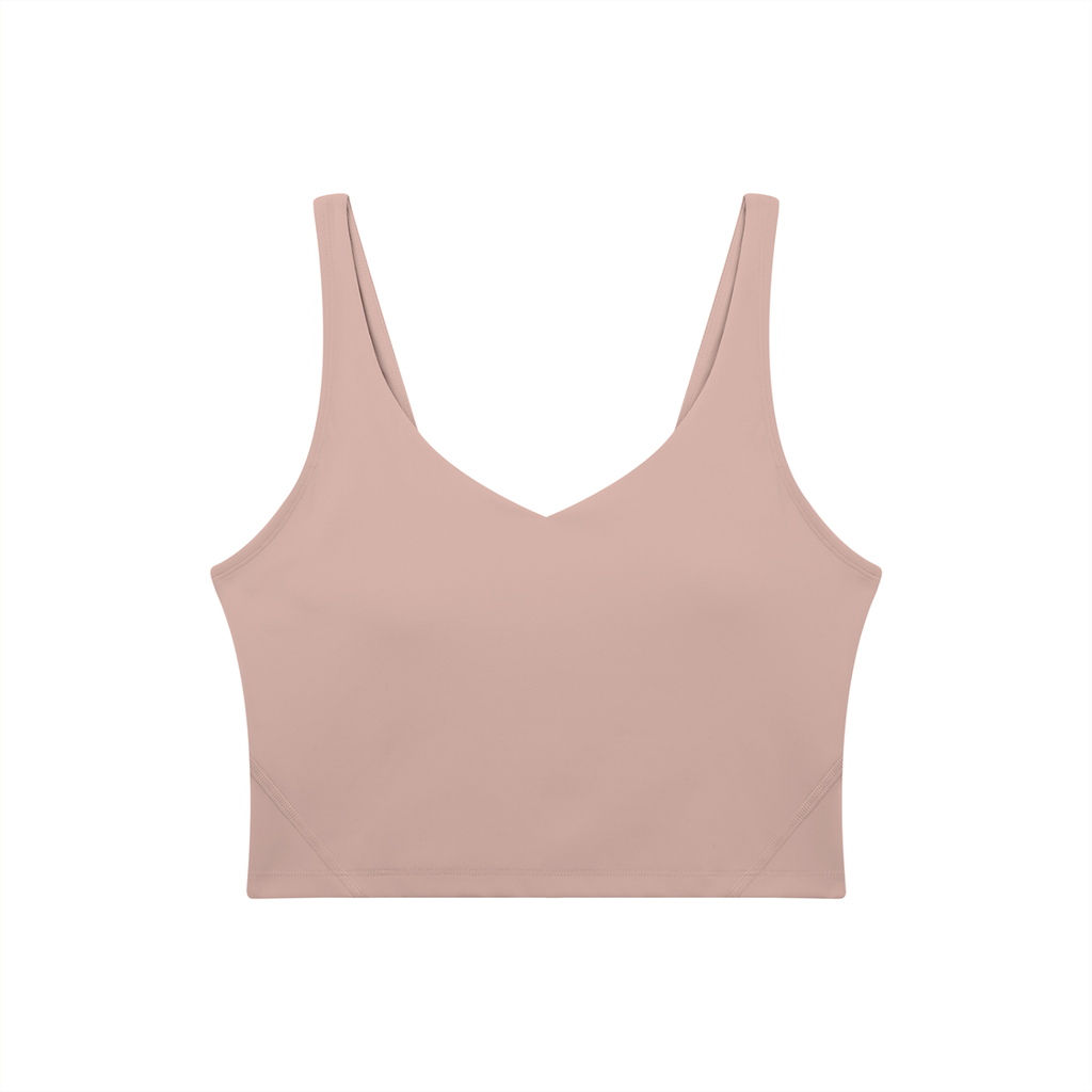 Pink tank top on a white background