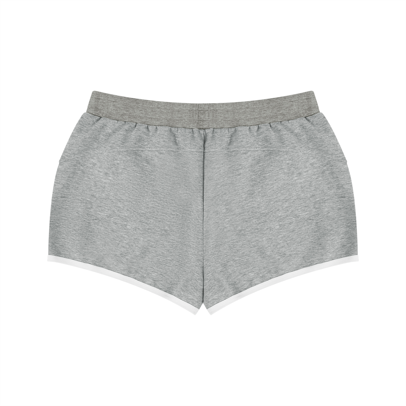 Gray shorts with a white background
