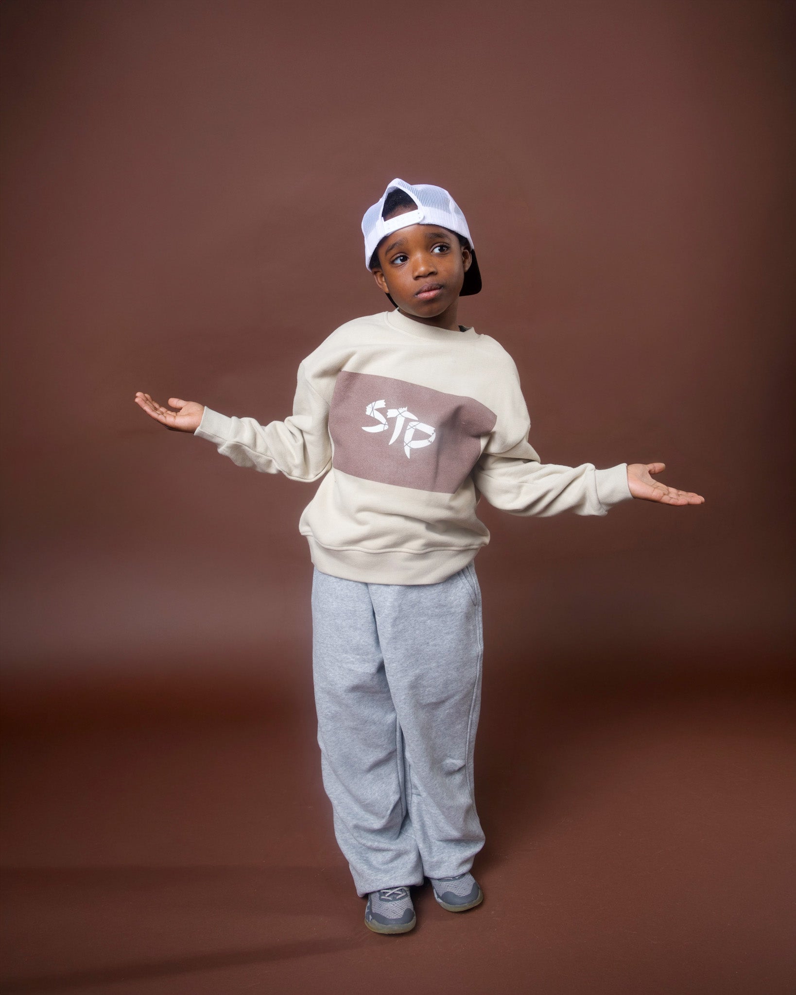 Brown Sugar Kids' Essential Fleece Sweatshirt
