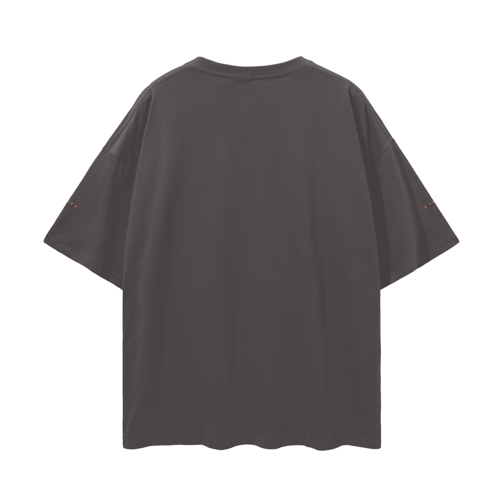 Black t-shirt on a white background