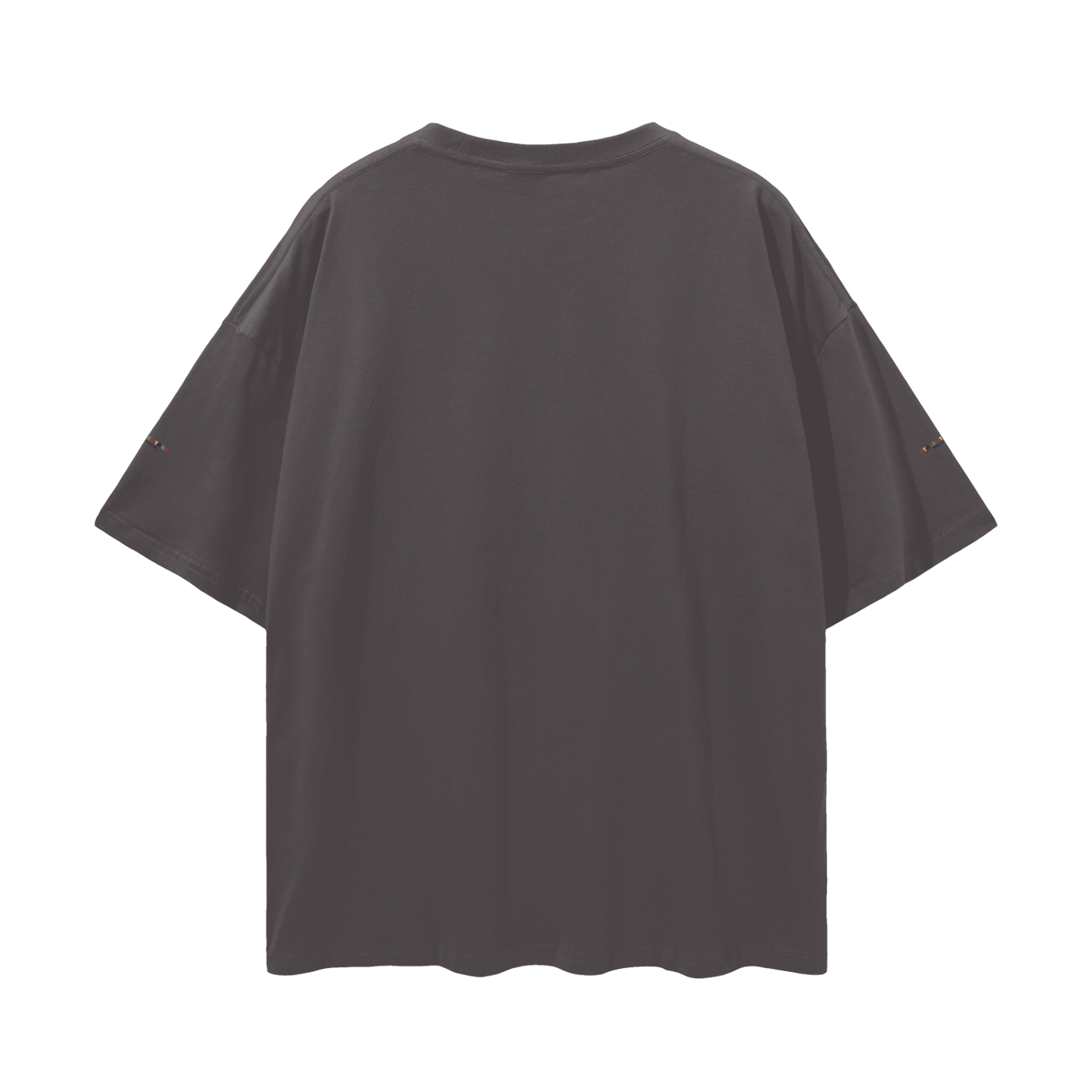 Black t-shirt on a white background