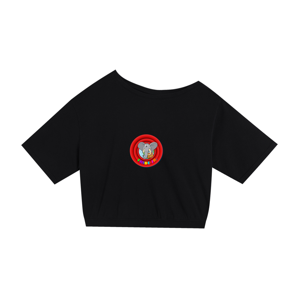 Oversized Asymmetric Saturday Off Shoulder T-Shirt