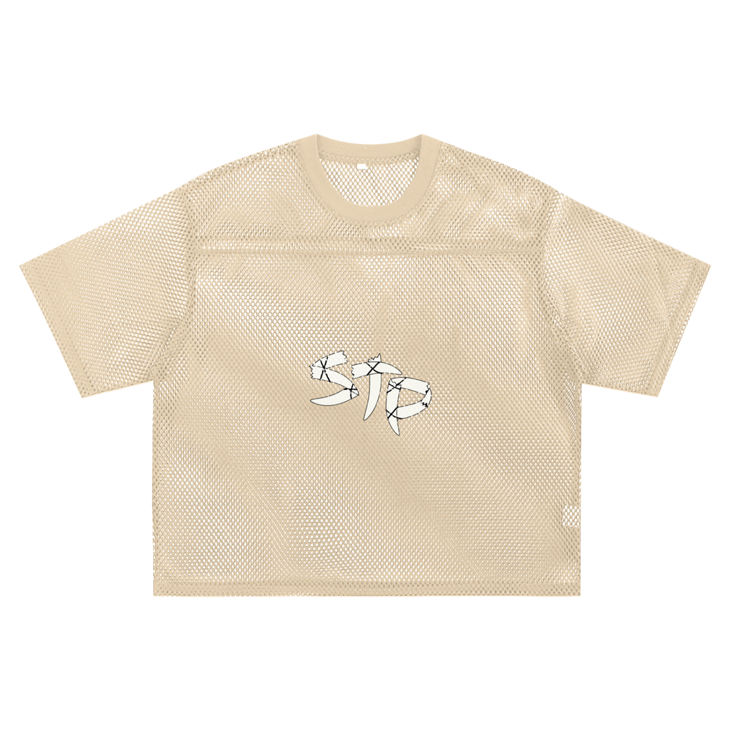 See-through Boxy Net STP T-shirt