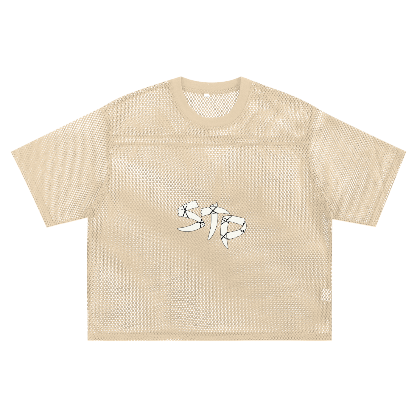 See-through Boxy Net STP T-shirt