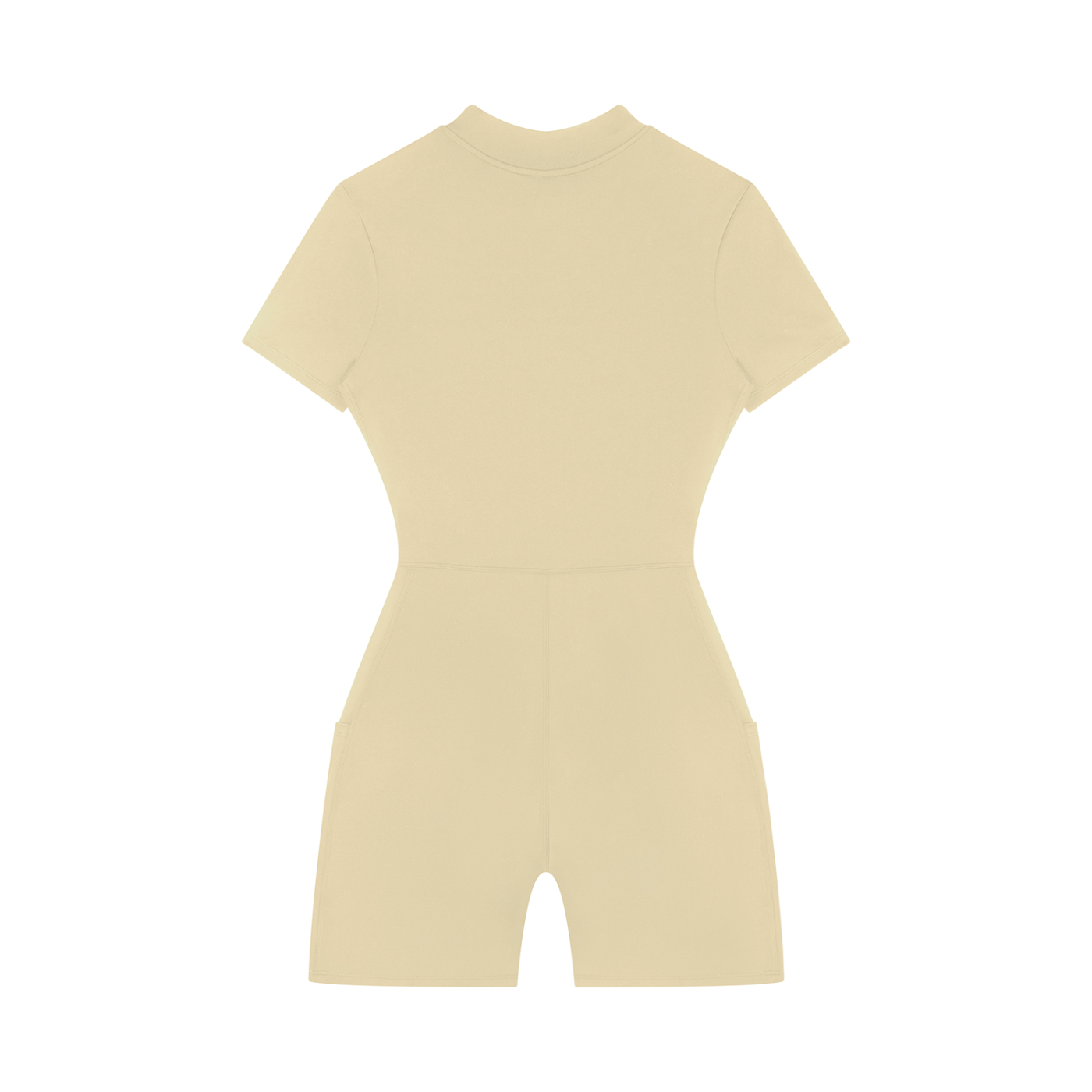 Beige romper on a white background