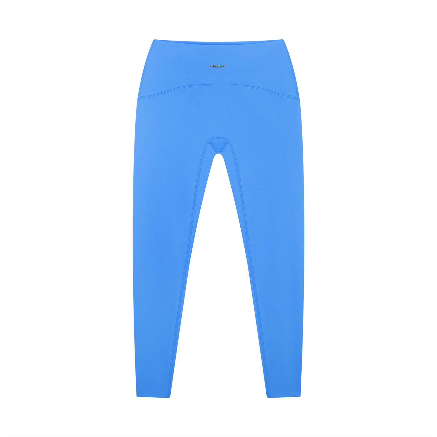 Blue leggings on a white background