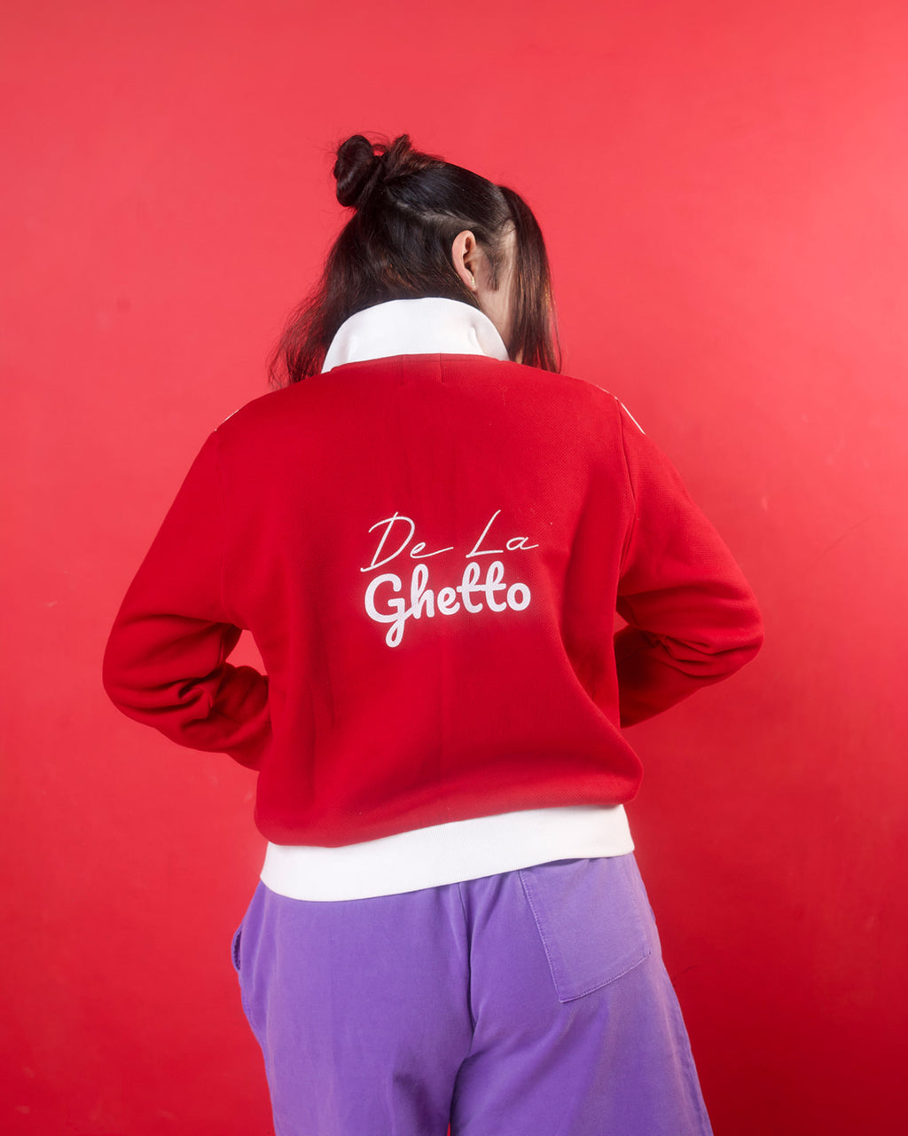 Cropped London Nights Fleece Track Jacket