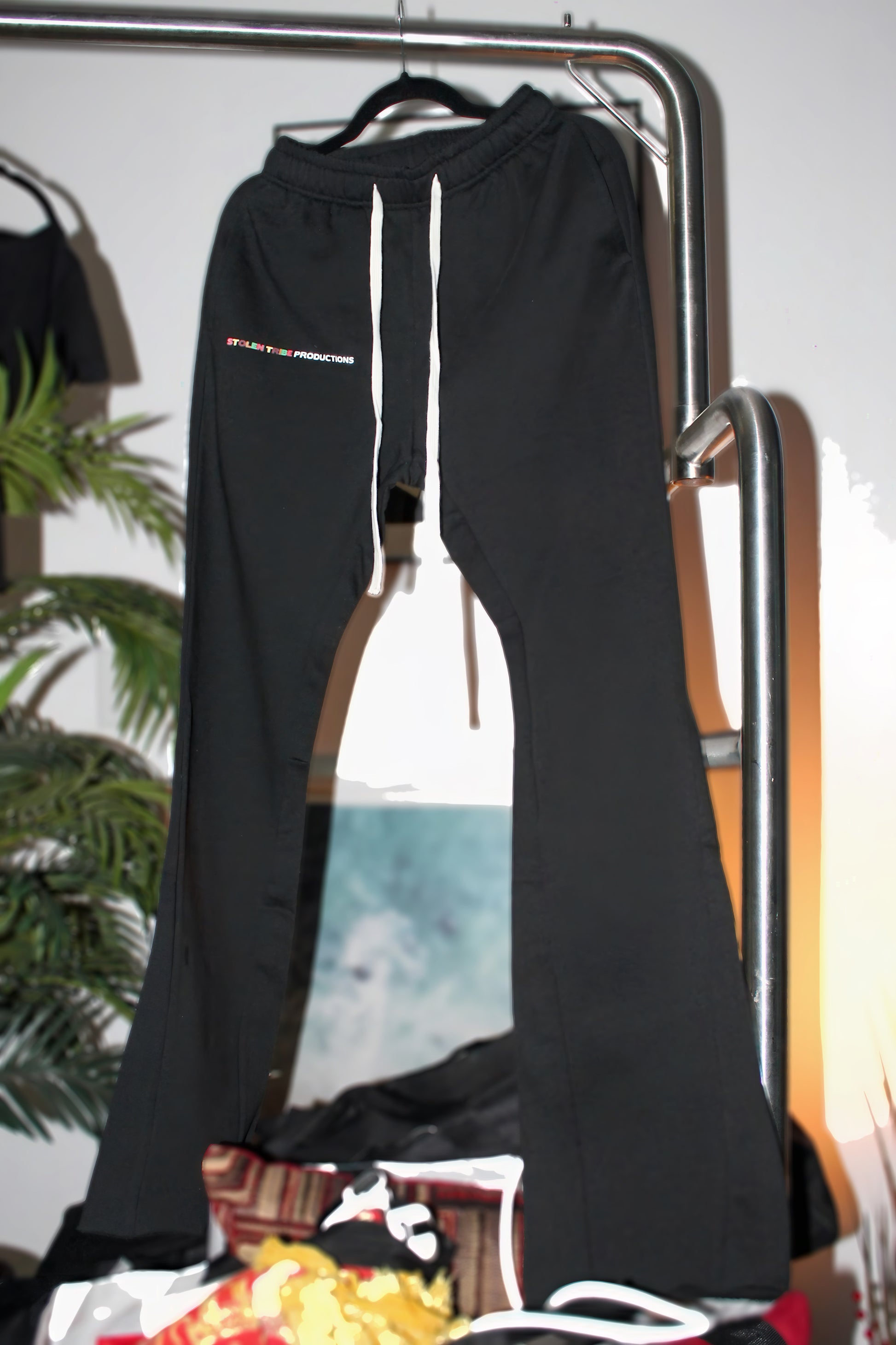 Ivory Flared Sweatpants