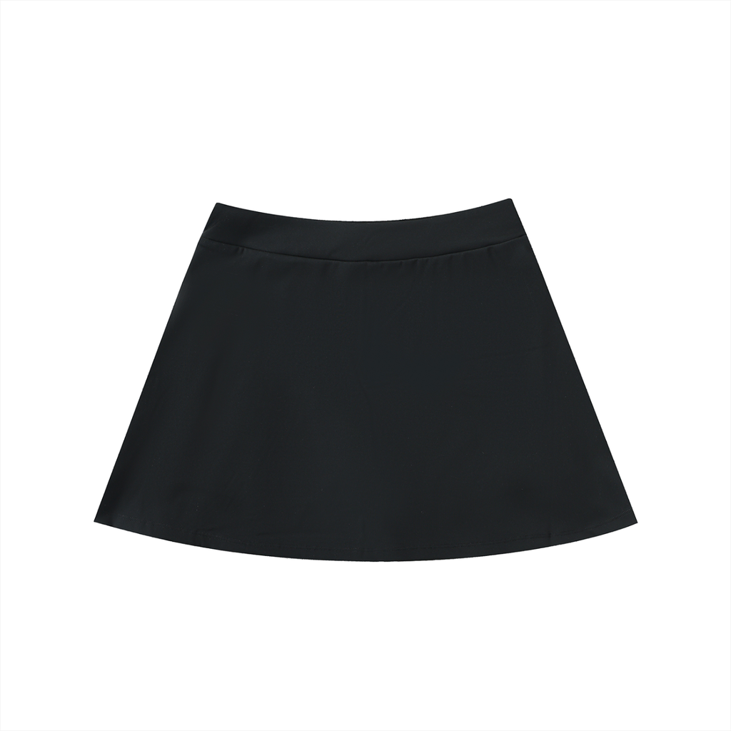 High-Waist Heiress Pocketed A-Line Ivory Skirt
