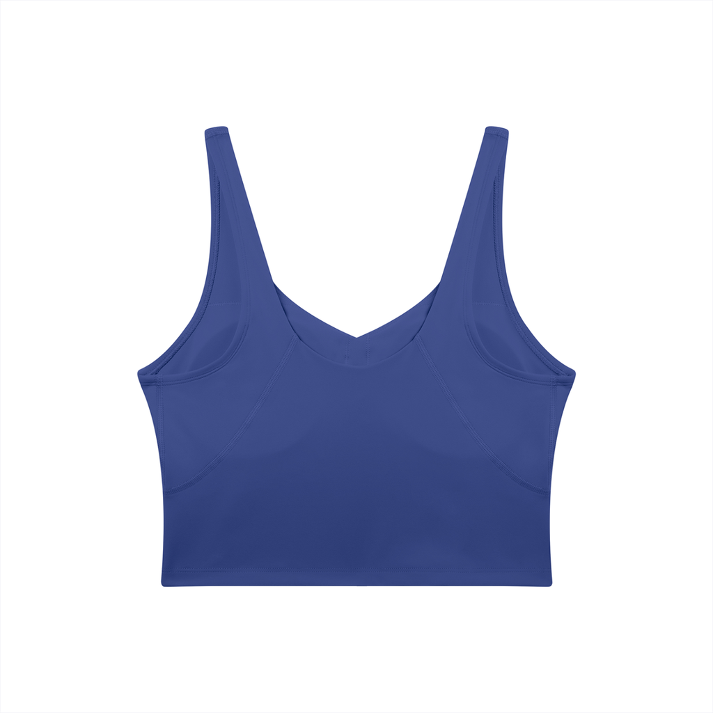 Blue tank top on a white background