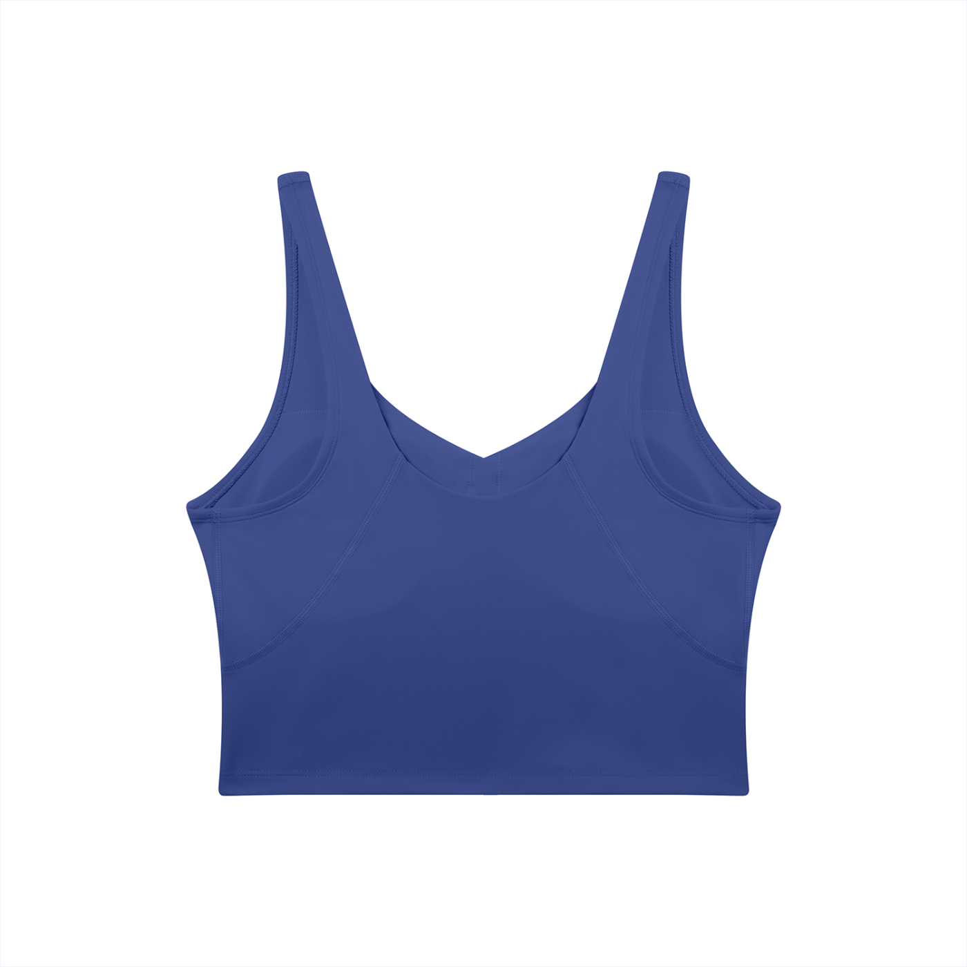Blue tank top on a white background