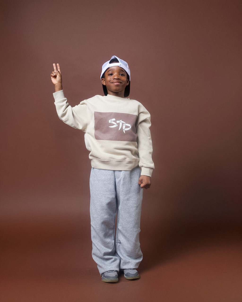 Brown Sugar Kids' Essential Fleece Sweatshirt