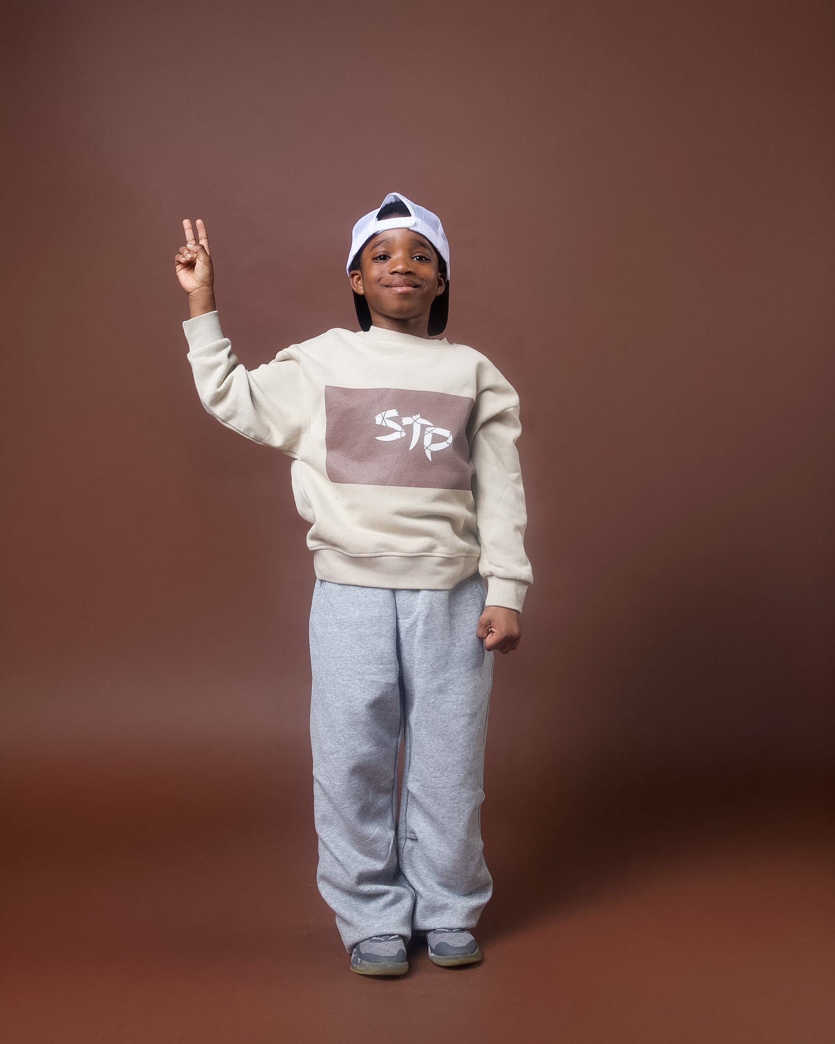 Brown Sugar Kids' Essential Fleece Sweatshirt
