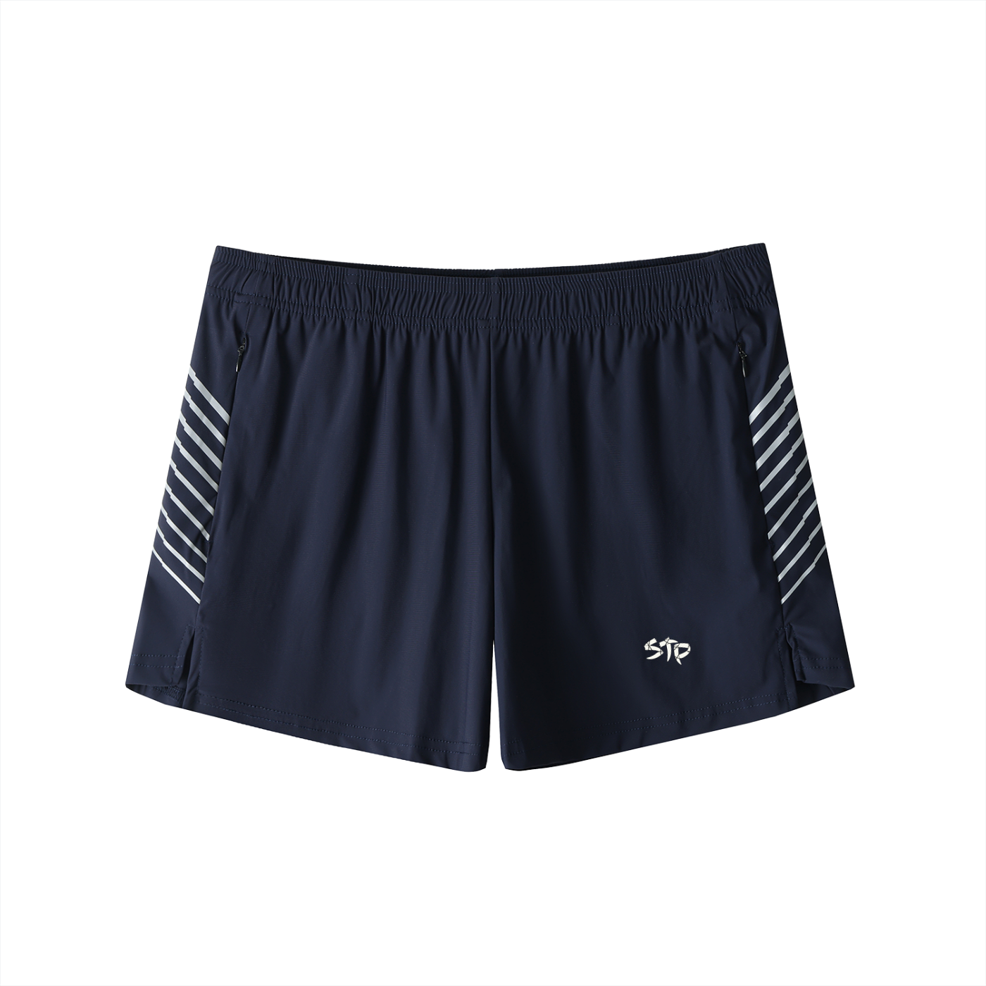 Men's Atlantic Blue Side-Stripe Performance Shorts
