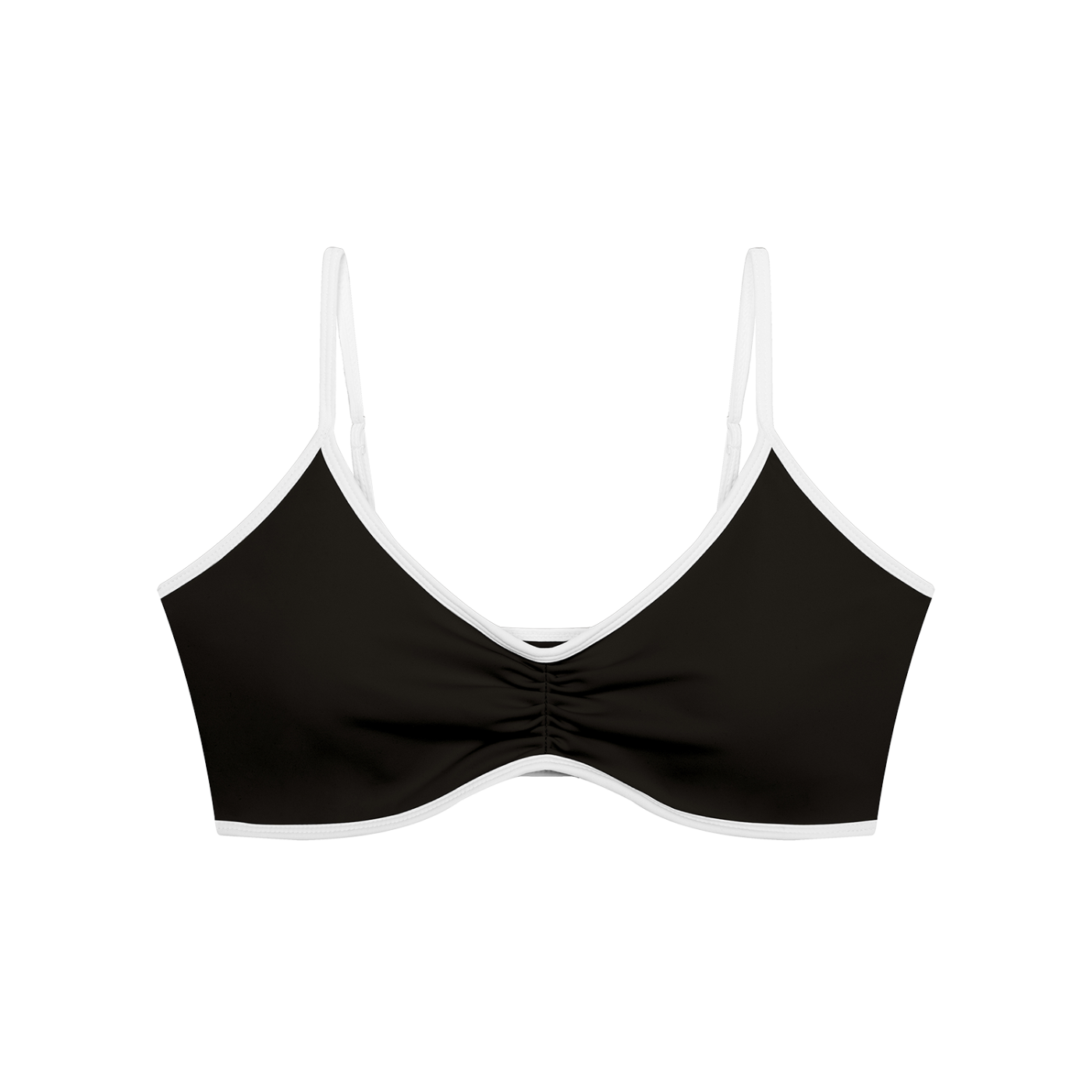 Women's Beauty Color Block Ruched V-Neck Sports Bra