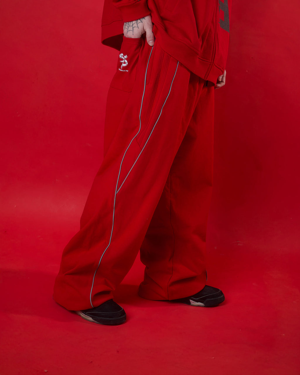 Low End B Reflection Striped Straight-Leg Sweatpants