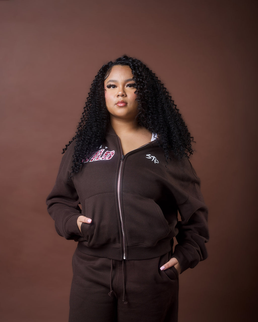 Goosebumps Hoodie Zip-Up Boxy Fleece