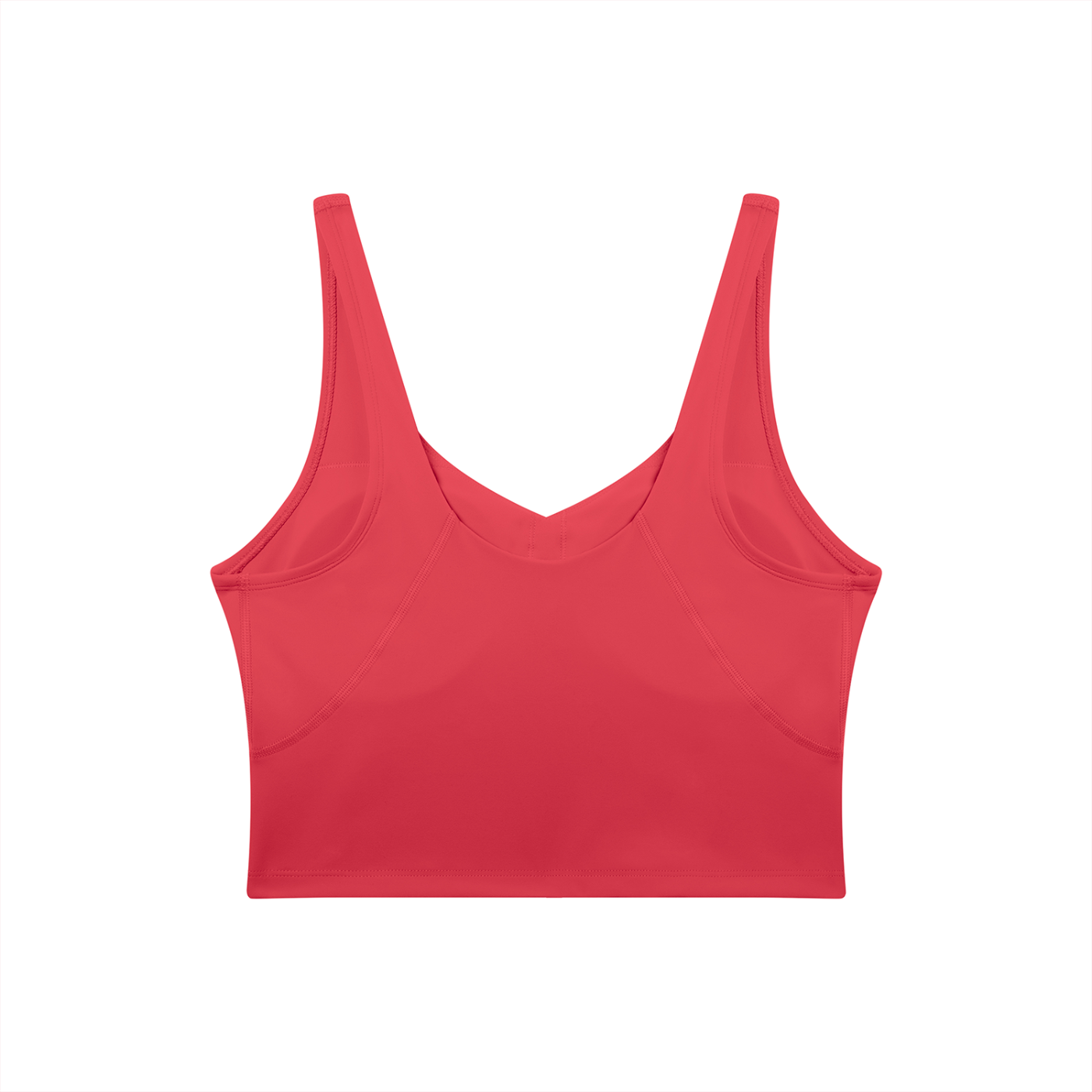 Red tank top on a white background
