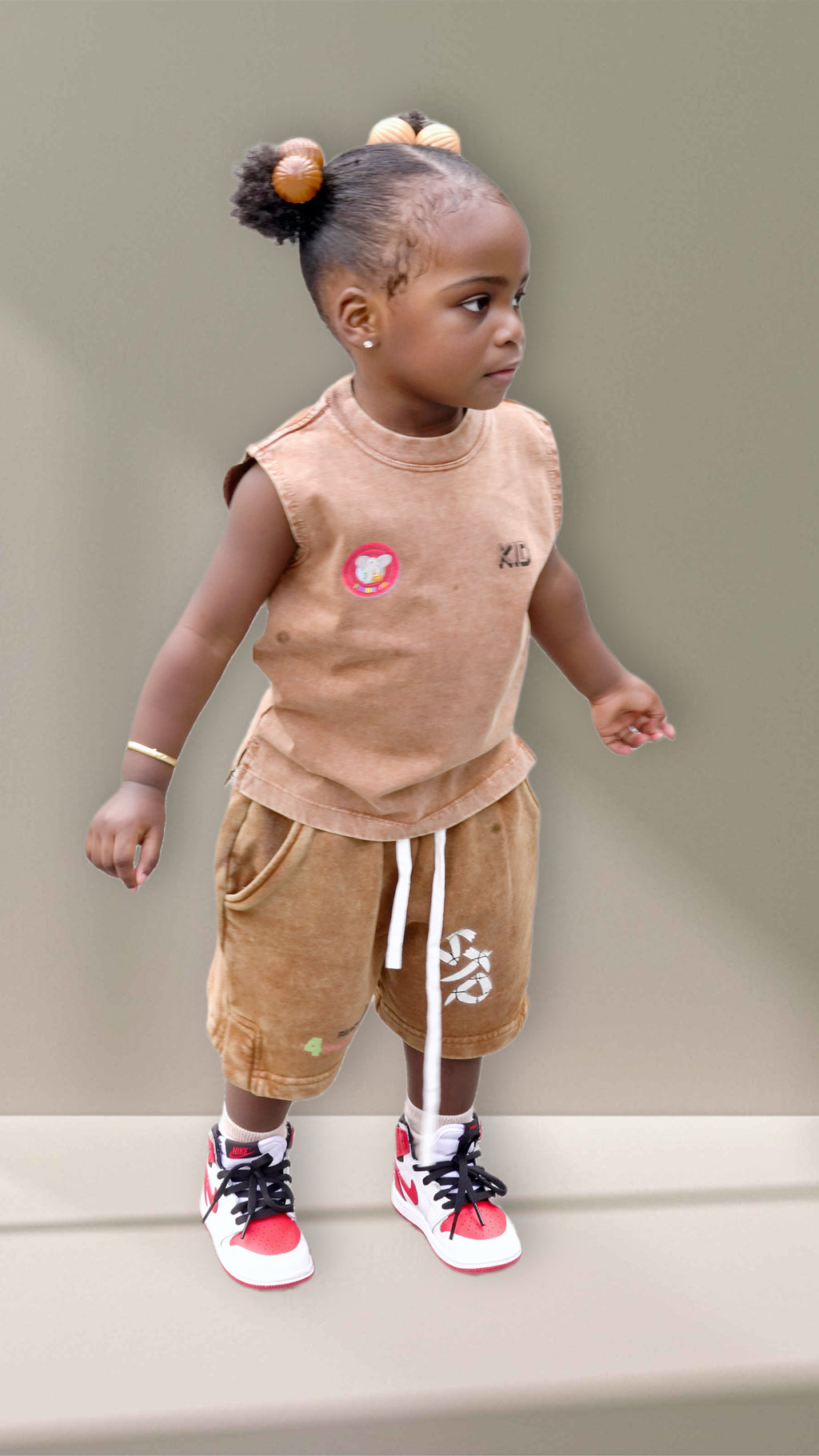 Tribe Jr Dominican kids Snow Washed Tank Top