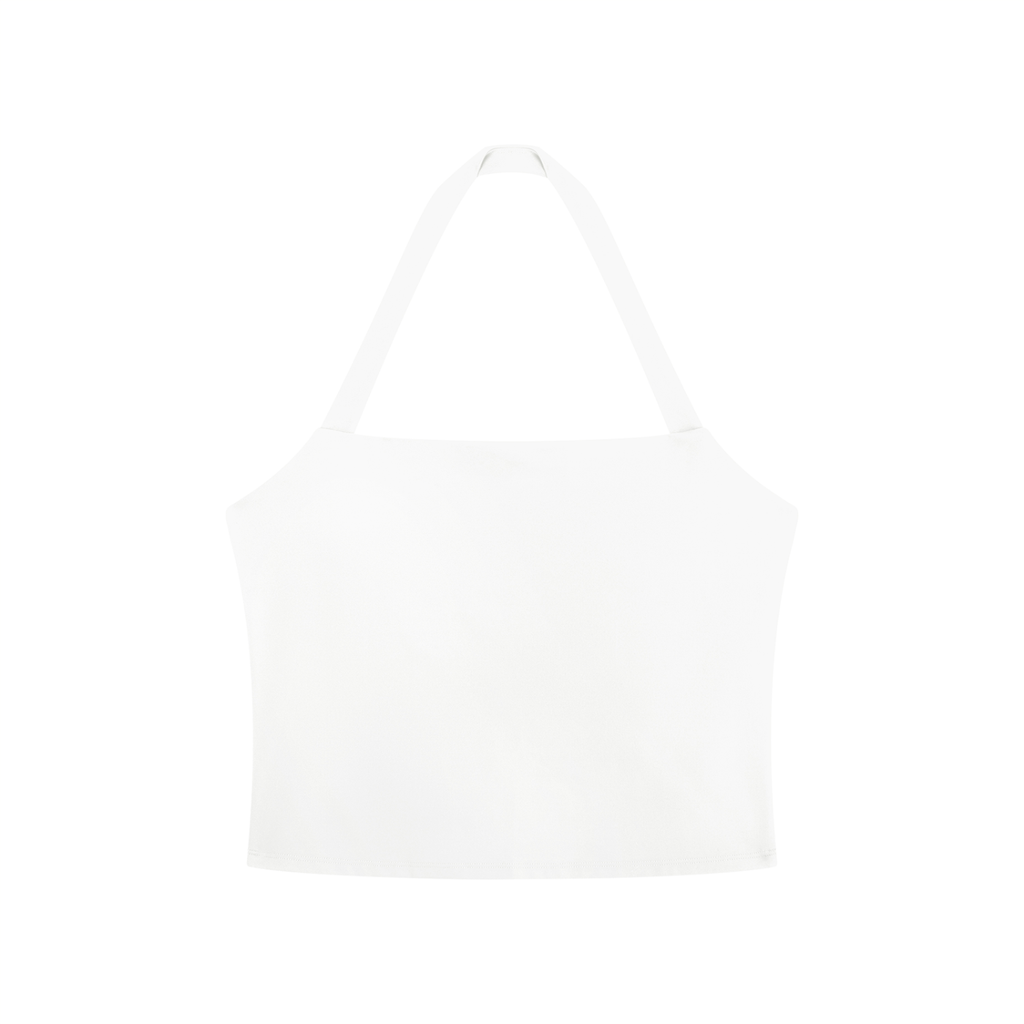 White tank top on a white background