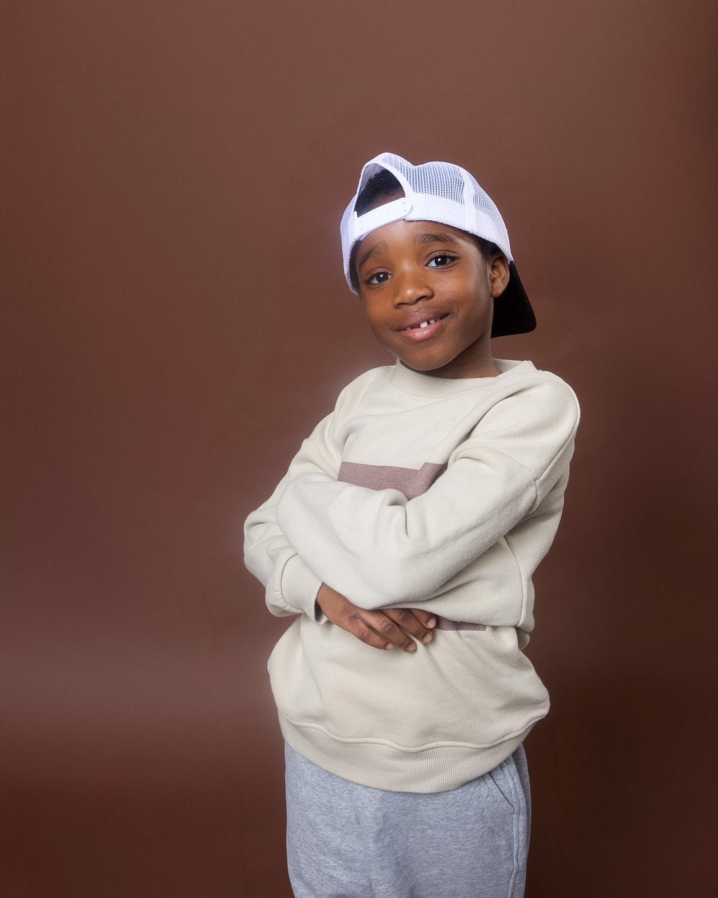 Brown Sugar Kids' Essential Fleece Sweatshirt