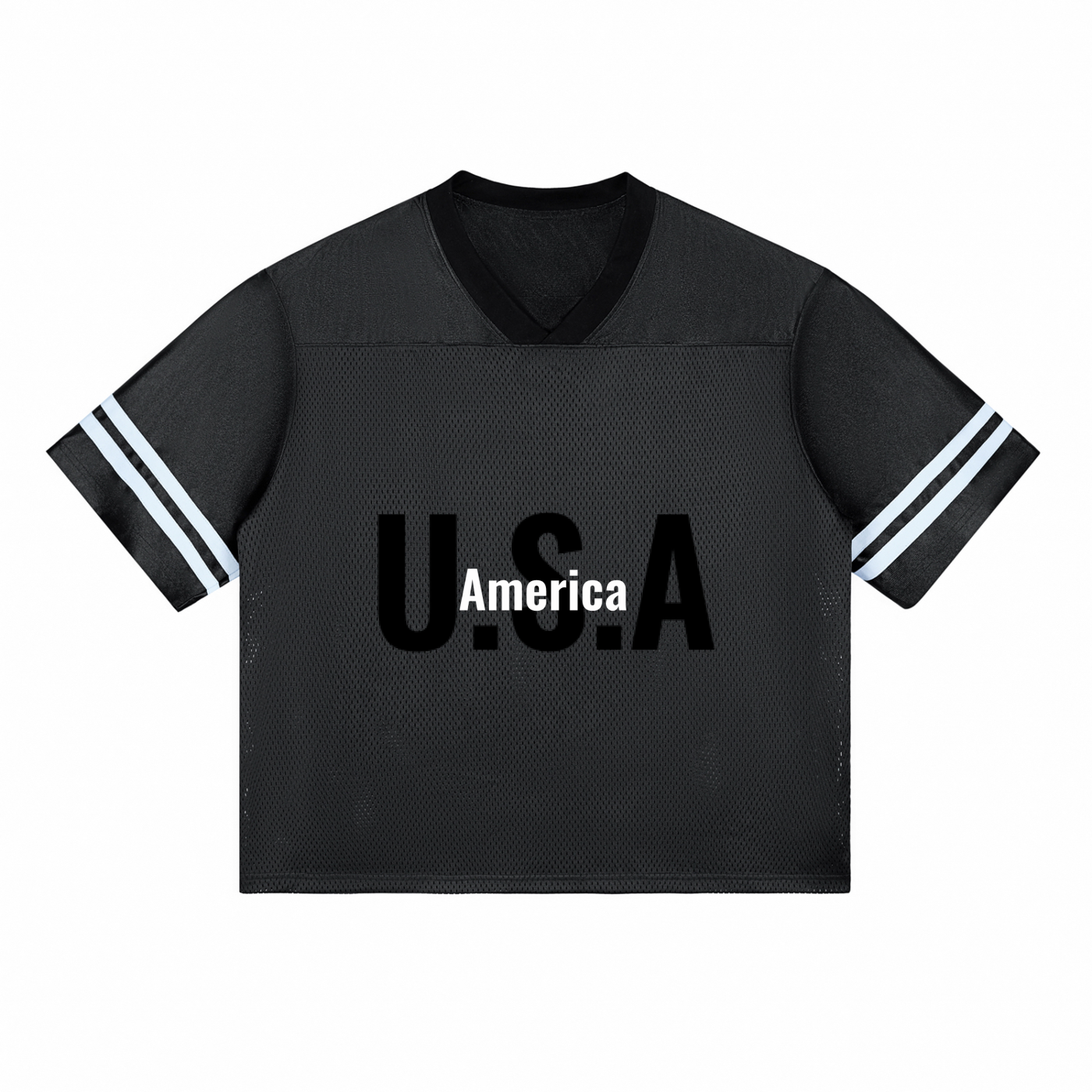 BlaKk America Taped Mesh Jersey T-Shirt