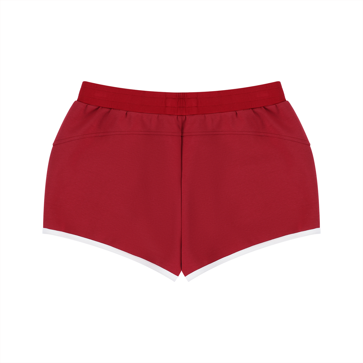 Red shorts on a white background