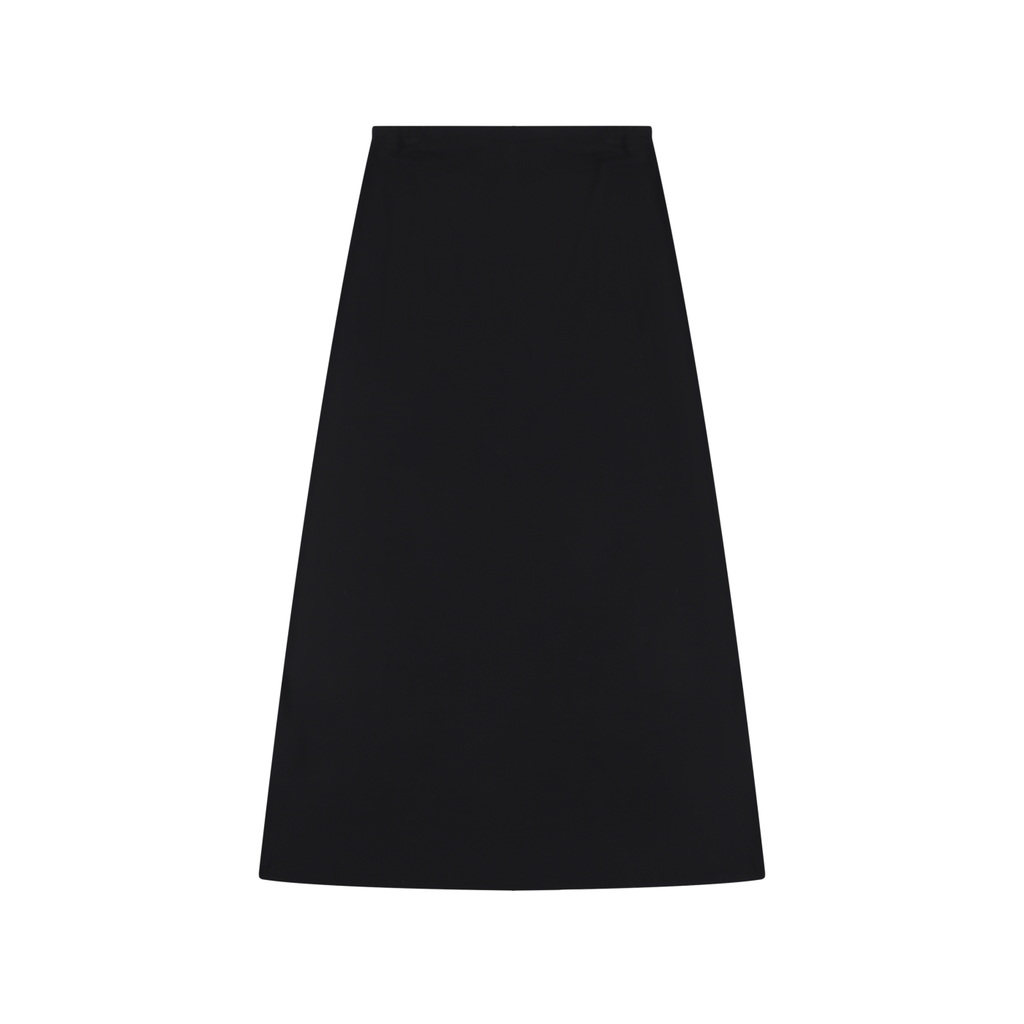 Women's Slim Thick Solid Color Knit Maxi Skirt