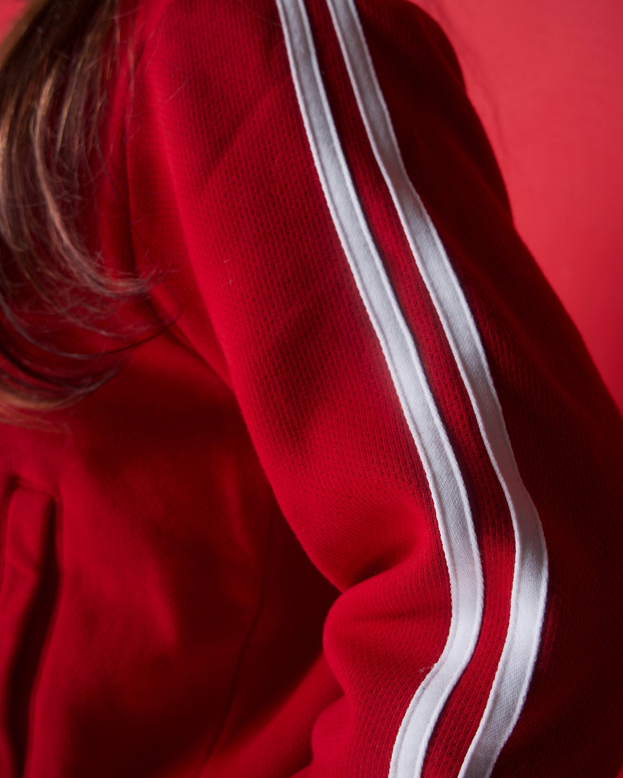 Cropped London Nights Fleece Track Jacket