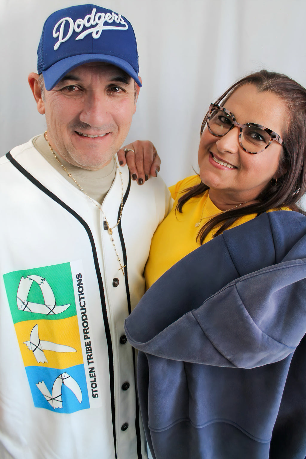 Snow Washed Zip-Through Us vs Them Fleece Hoodie