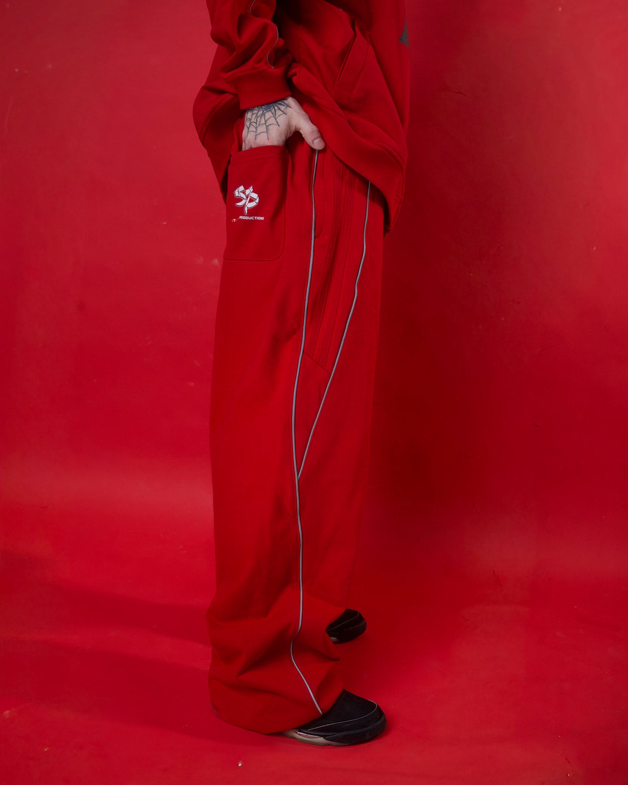 Low End B Reflection Striped Straight-Leg Sweatpants