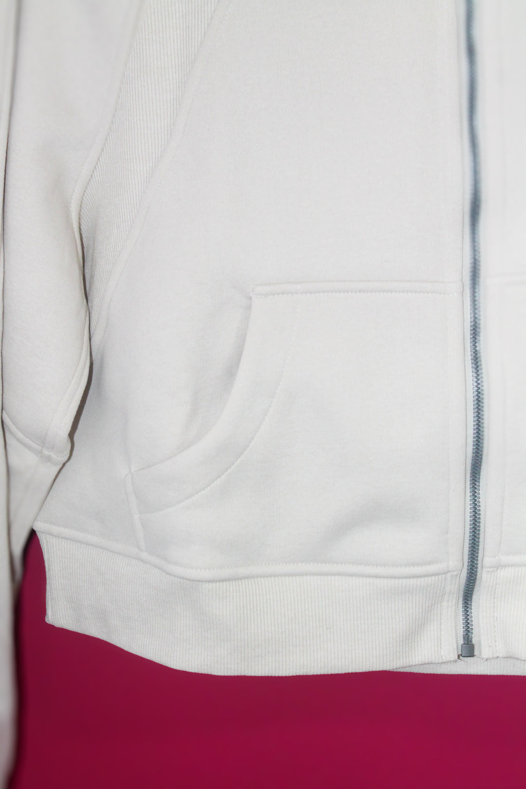 Cropped STP Crew Zip-Through Hoodie