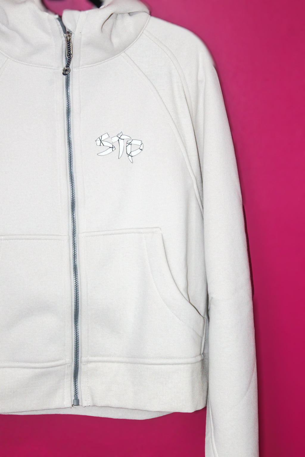 Cropped STP Crew Zip-Through Hoodie