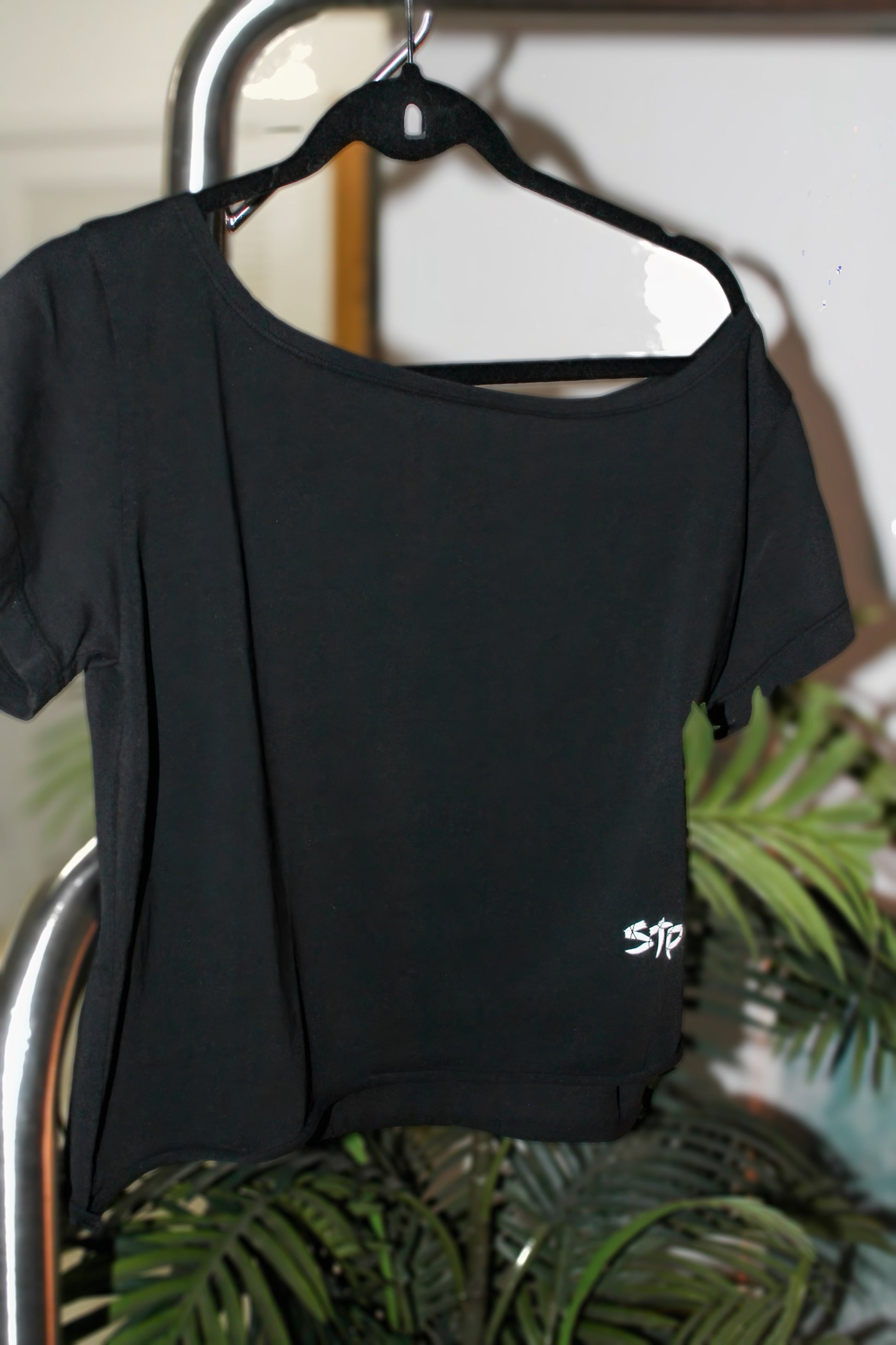 Off-Shoulder Cotton Confessions T-Shirt