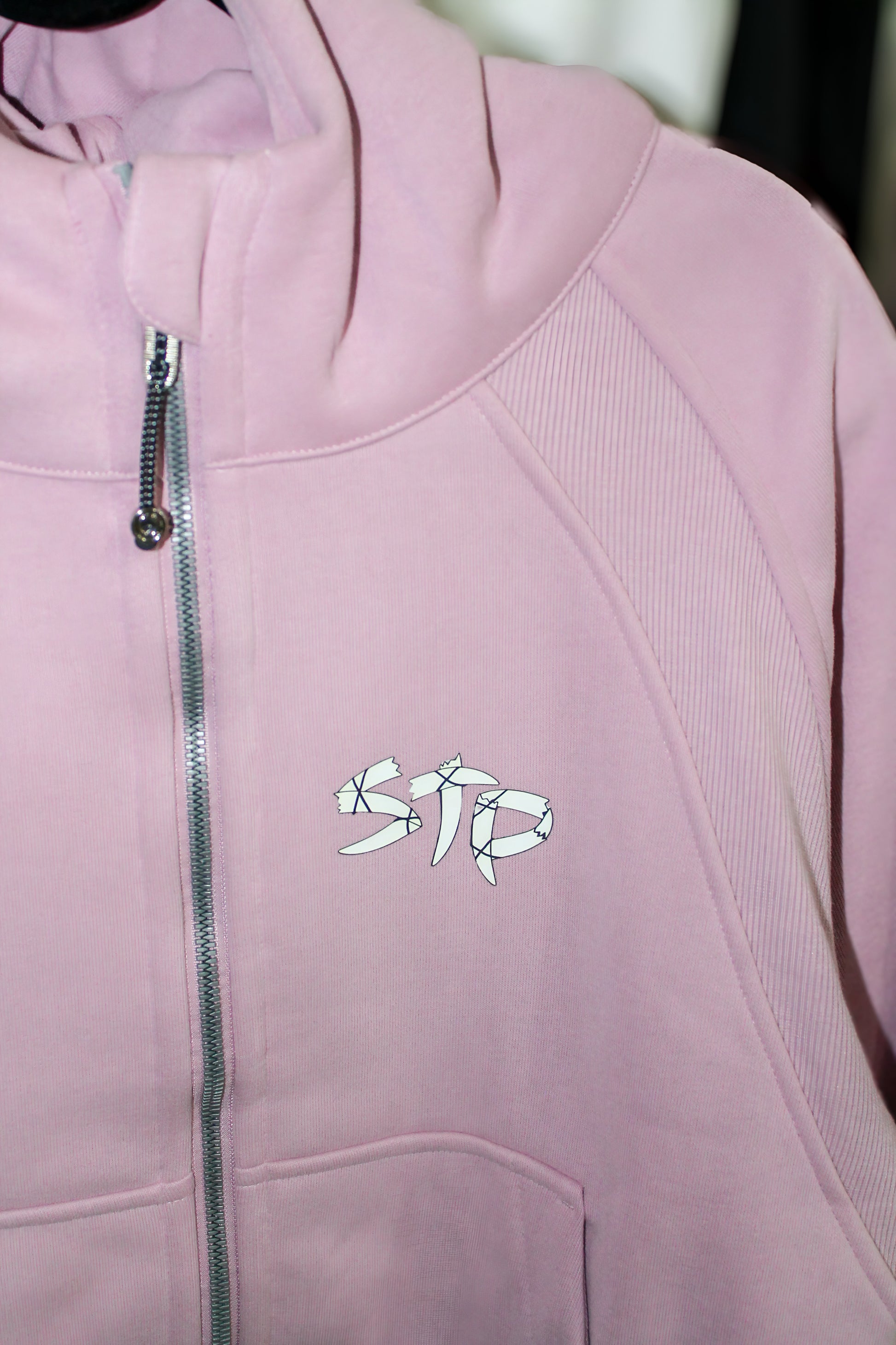 Cropped STP Crew Zip-Through Hoodie