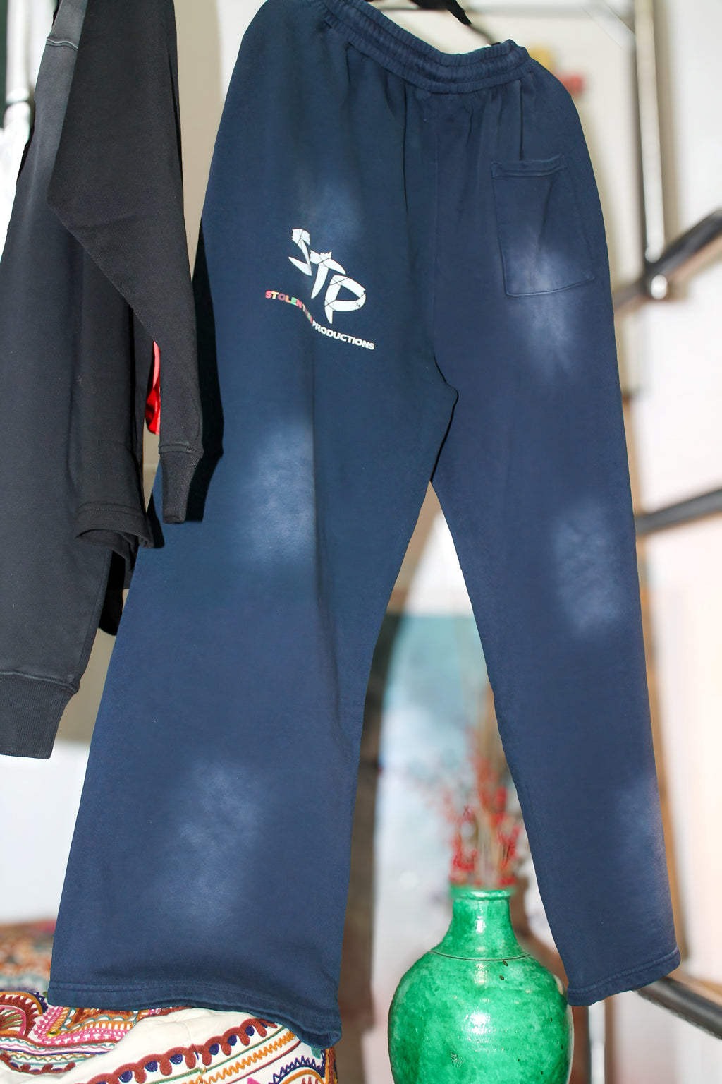 Effortless Athleisure Pure Cotton Handcrafted Monkey Wash Loose fit Sweatpants