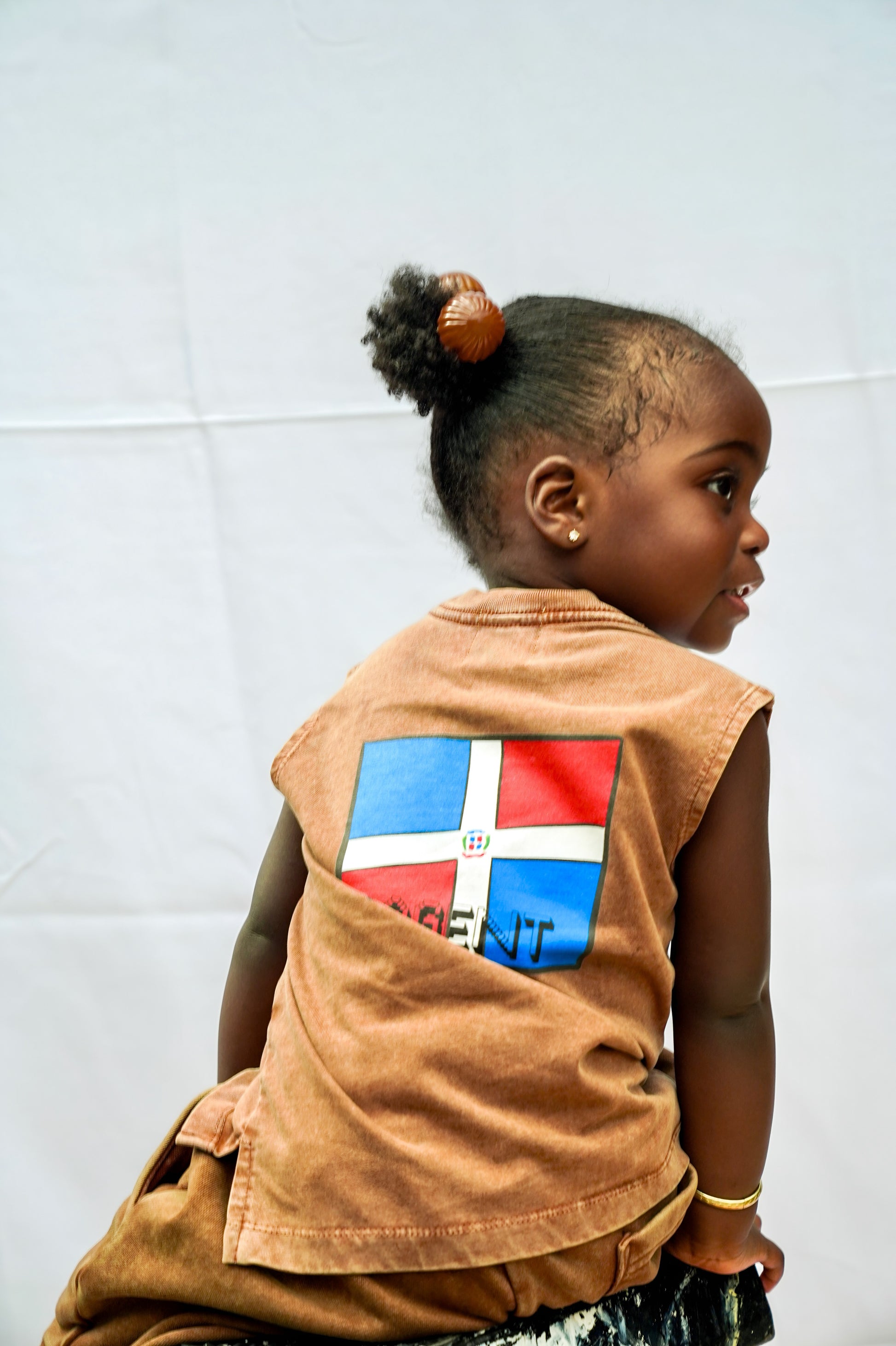 Tribe Jr Dominican kids Snow Washed Tank Top