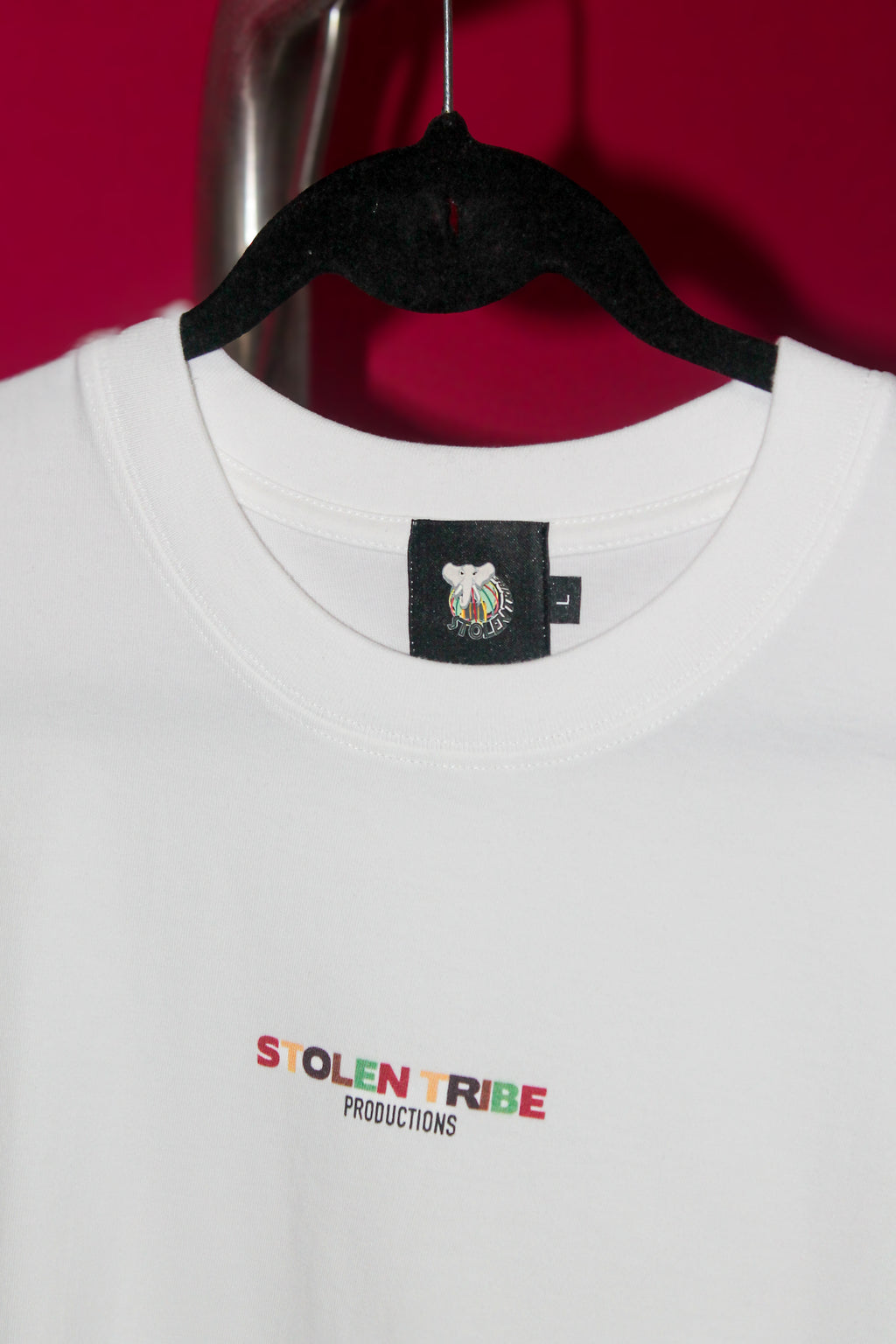 Drop Shoulder Stolen Ivory Trucker T-Shirt