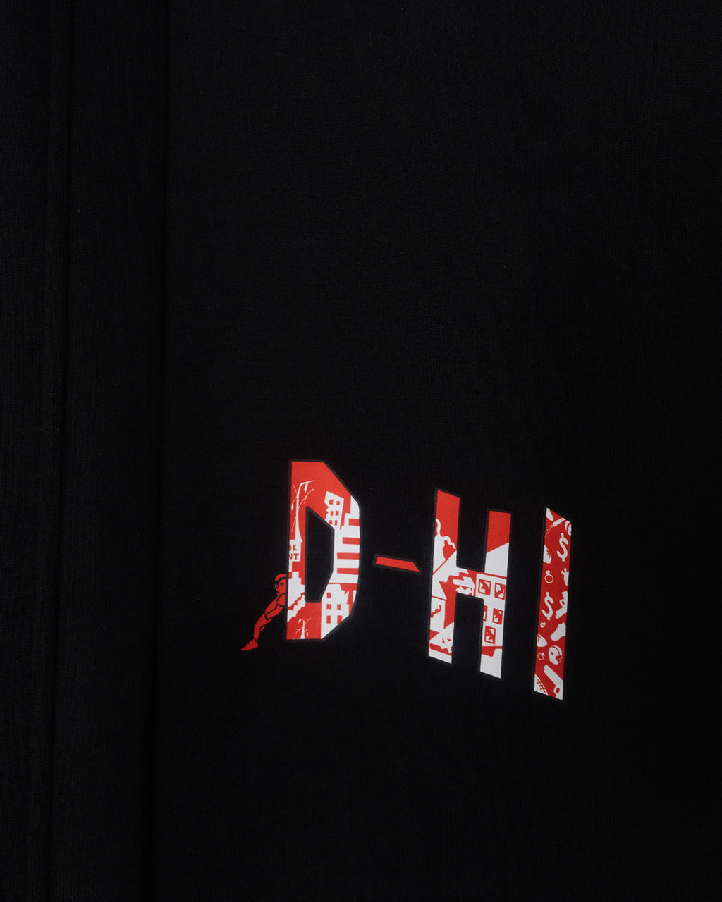 Red 'D-HI' logo on a black background