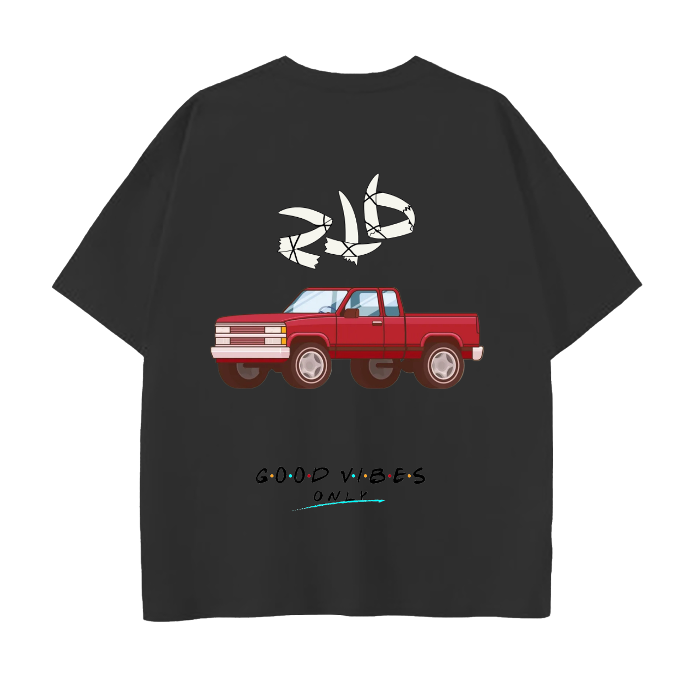 Drop Shoulder Stolen Ivory Trucker T-Shirt