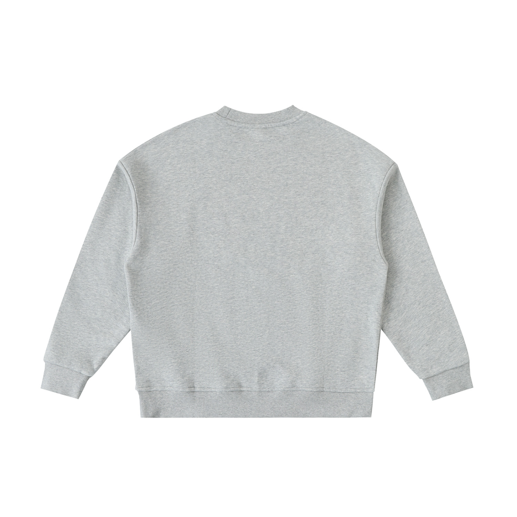 Gray sweatshirt on a white background