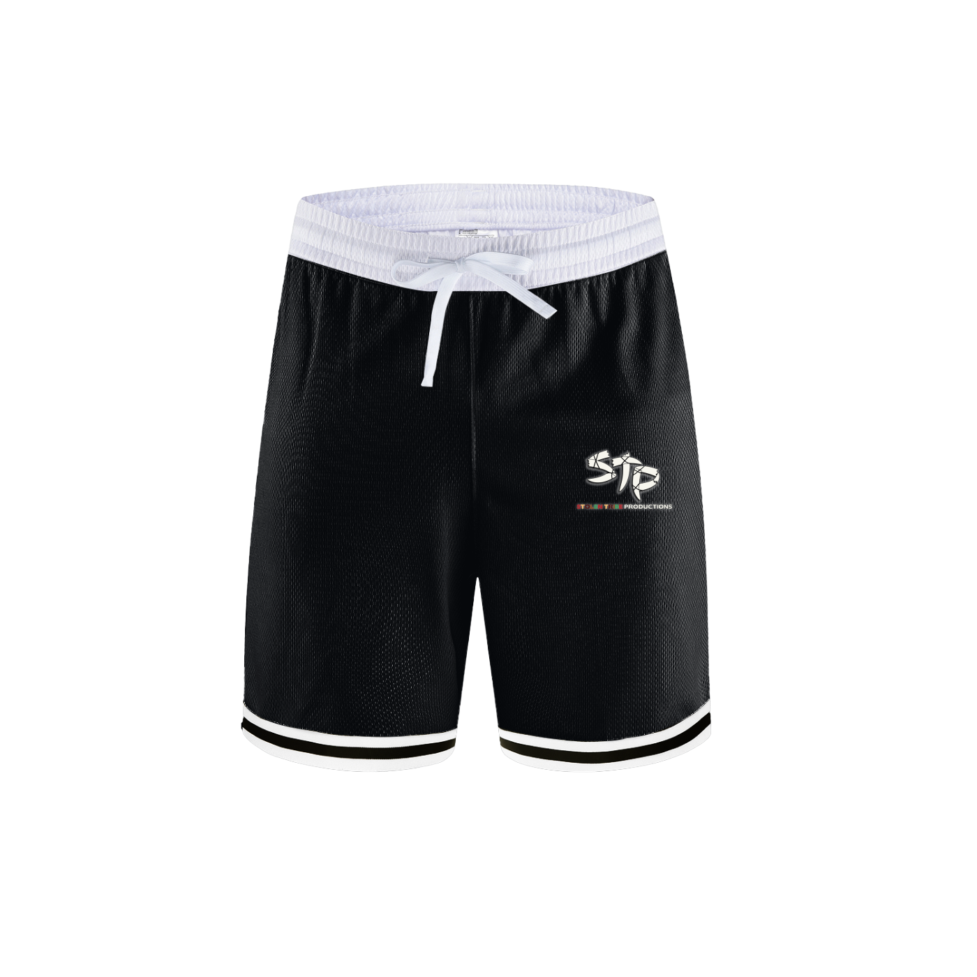 STP Classic Stripe Trim Basketball Shorts