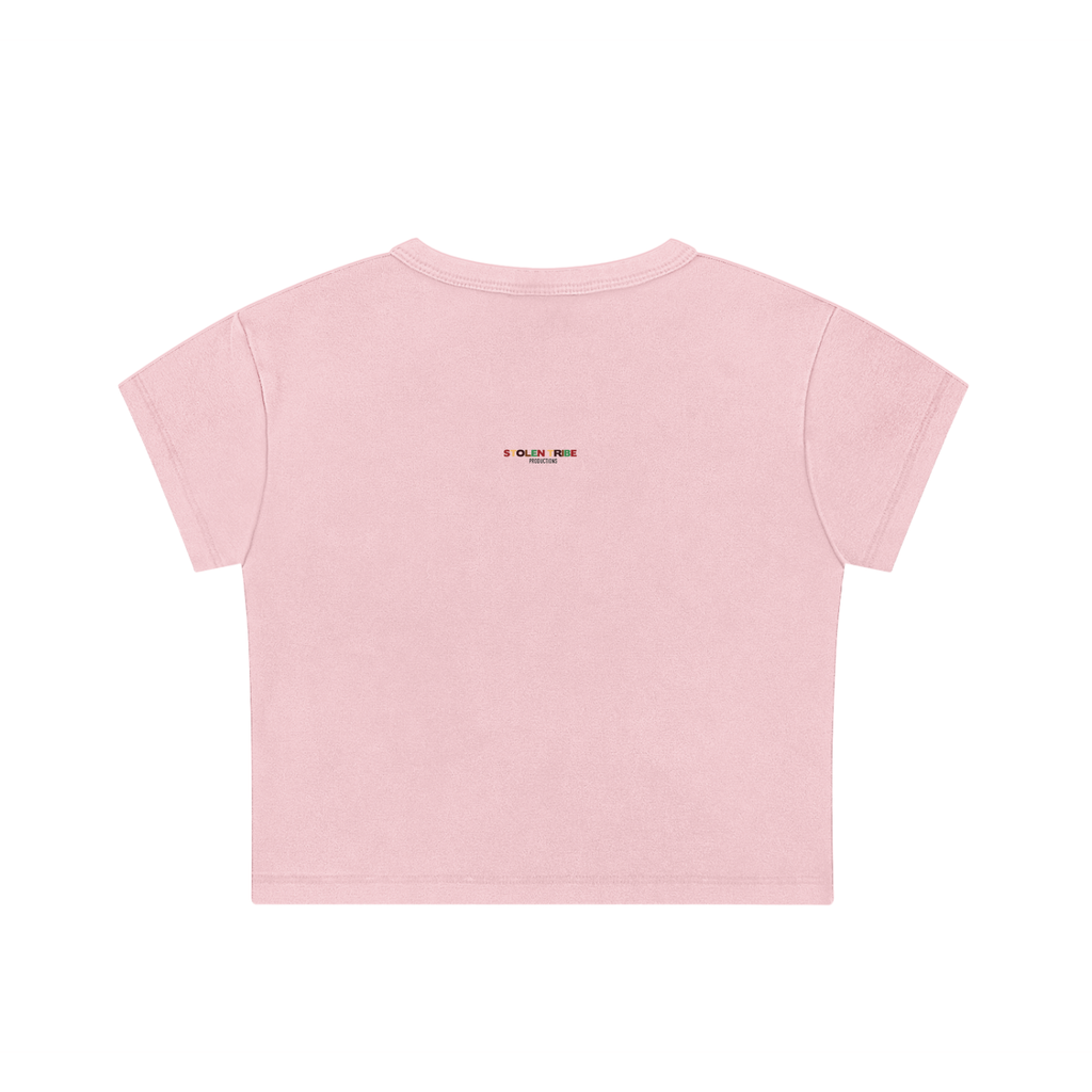 Pink Matter Snow Washed Crop Top