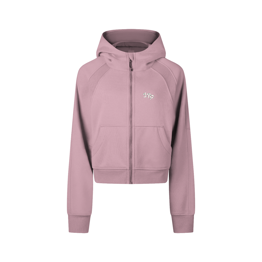 Cropped STP Crew Zip-Through Hoodie