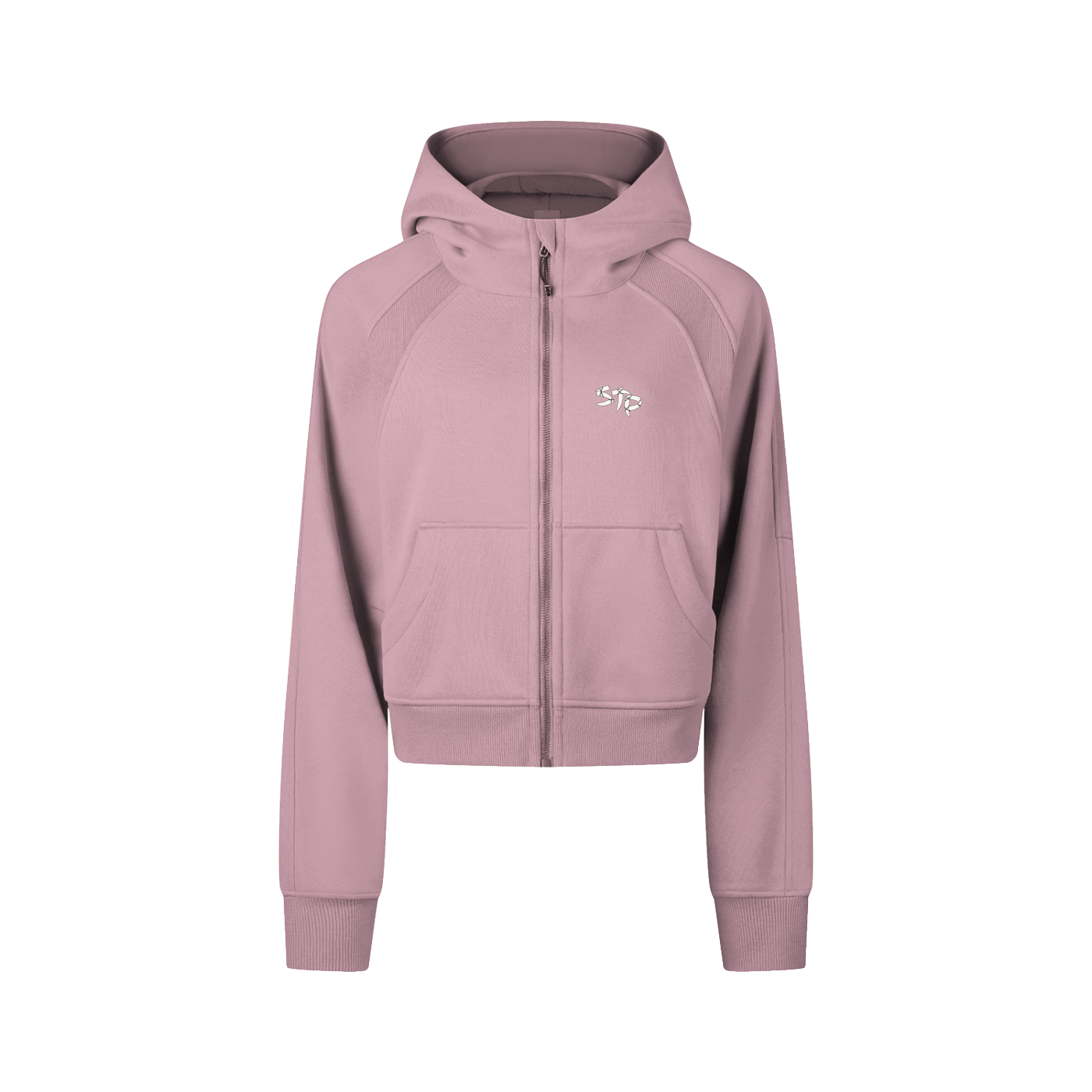 Cropped STP Crew Zip-Through Hoodie